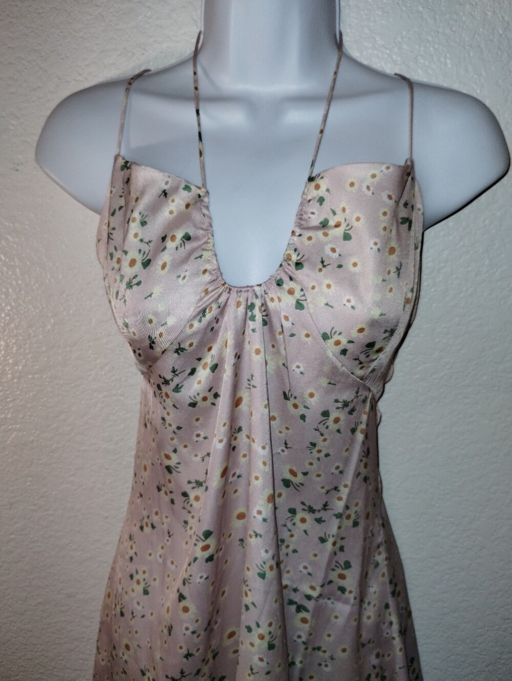 Kittenish Soft Pink Sundress Daisy Print Size Medium